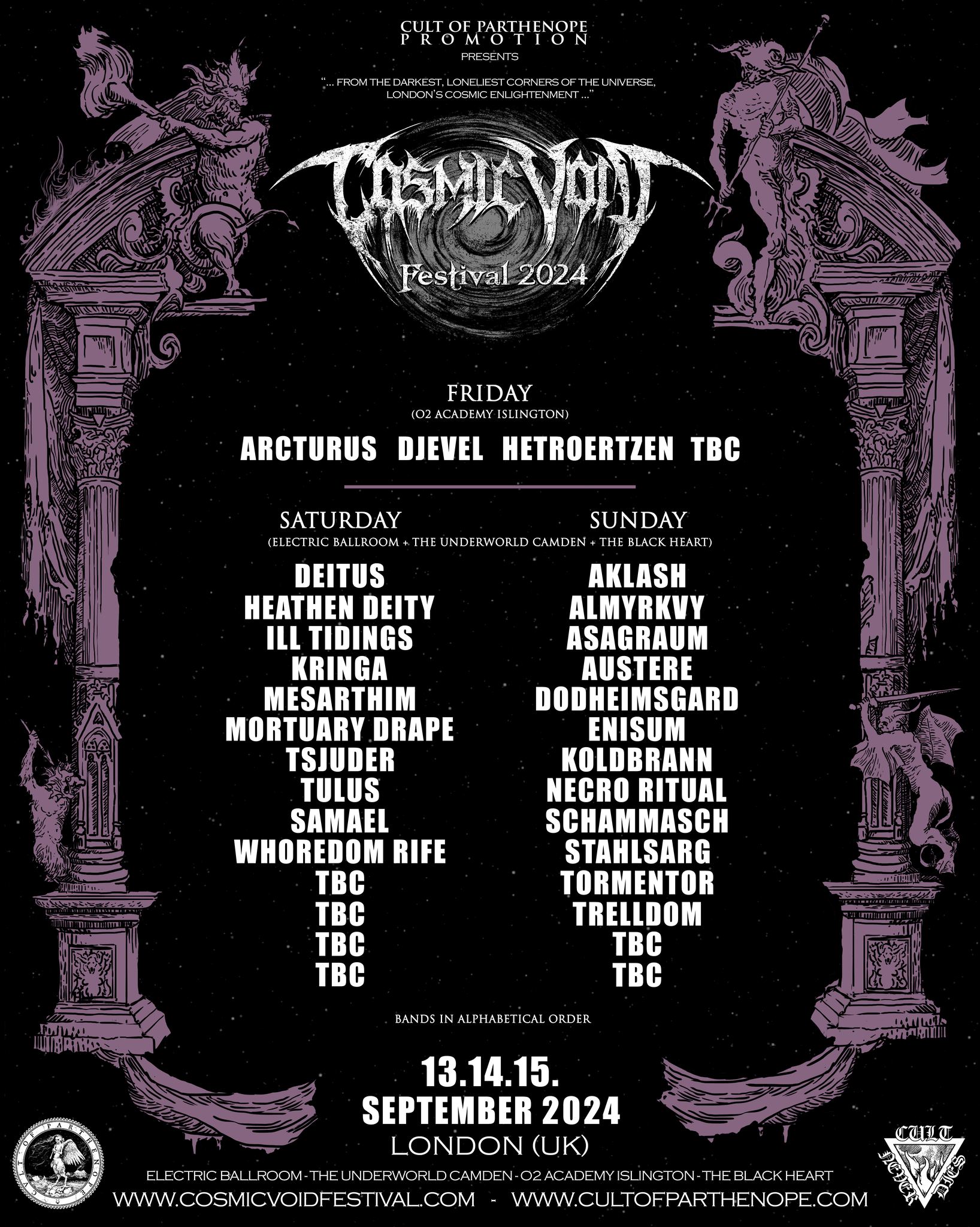 Day Splits – Cosmic Void Festival | Black Metal Festival in London (UK)